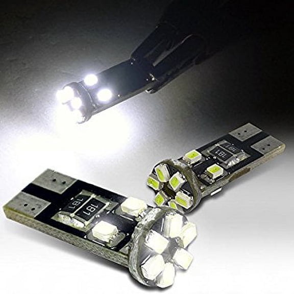 Spec-D Tuning LED-194CANWH-210 T10 10-Smd Canbus Led Light Bulbs Lamps White 2Pc Set 194 W5W Pair