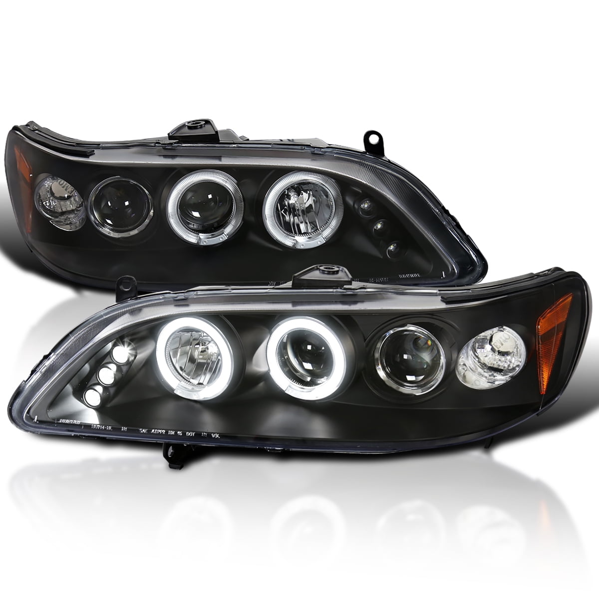 Spec-D Tuning LED Black Projector Headlight Compatible with