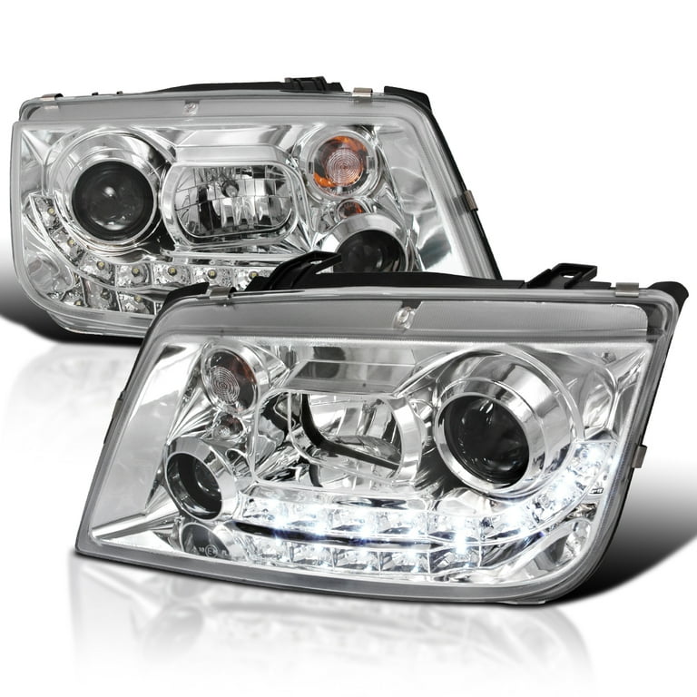 Spec-D Tuning Led Chrome Housing Clear Lens Projector Headlights