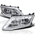 thumbnail image 1 of Spec-D Tuning LED Chrome Housing Clear Lens Projector Headlights Head Lamps Compatible with 2010-2012 Ford Fusion Left + Right Pair Headlamps Assembly, 1 of 8
