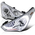 thumbnail image 1 of Spec-D Tuning LED Chrome Projector Headlights W/ Sequential LED Signal Lights Compatible with 2012-2017 Hyundai Veloster, Left + Right Pair Headlamps Assembly, 1 of 7