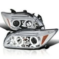 thumbnail image 1 of Spec-D Tuning LED Halo Chrome Housing Clear Lens Projector Headlights Compatible with 2005-2010 Scion tC, Left + Right Pair Headlamps Assembly, 1 of 5