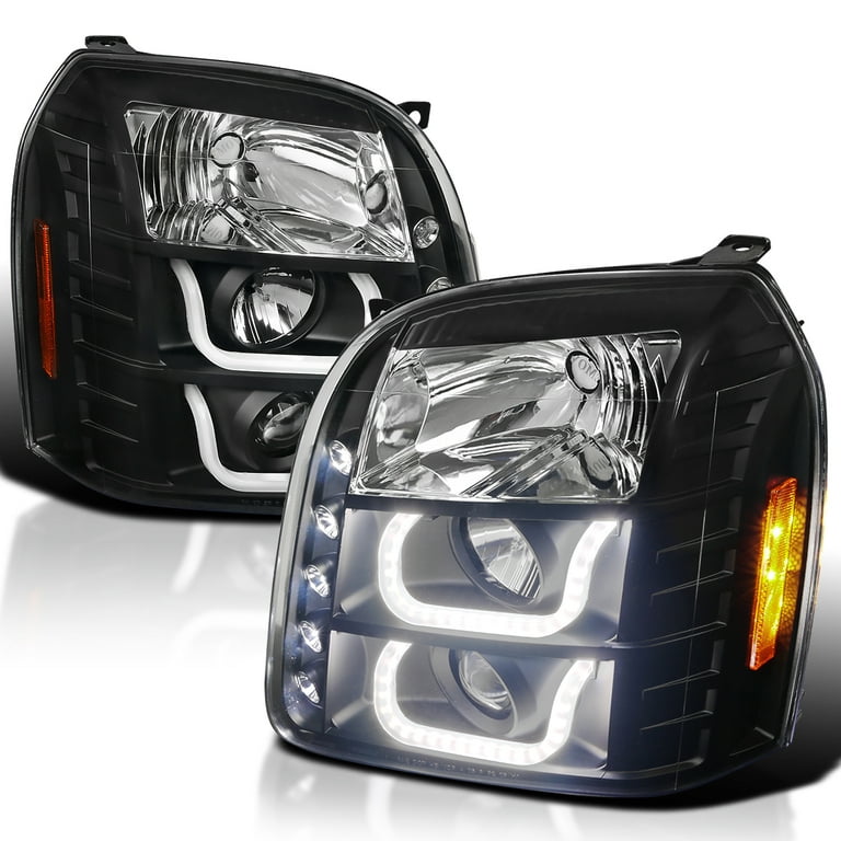 2007-2014 GMC Yukon LED DRL Projector Replacement Headlights