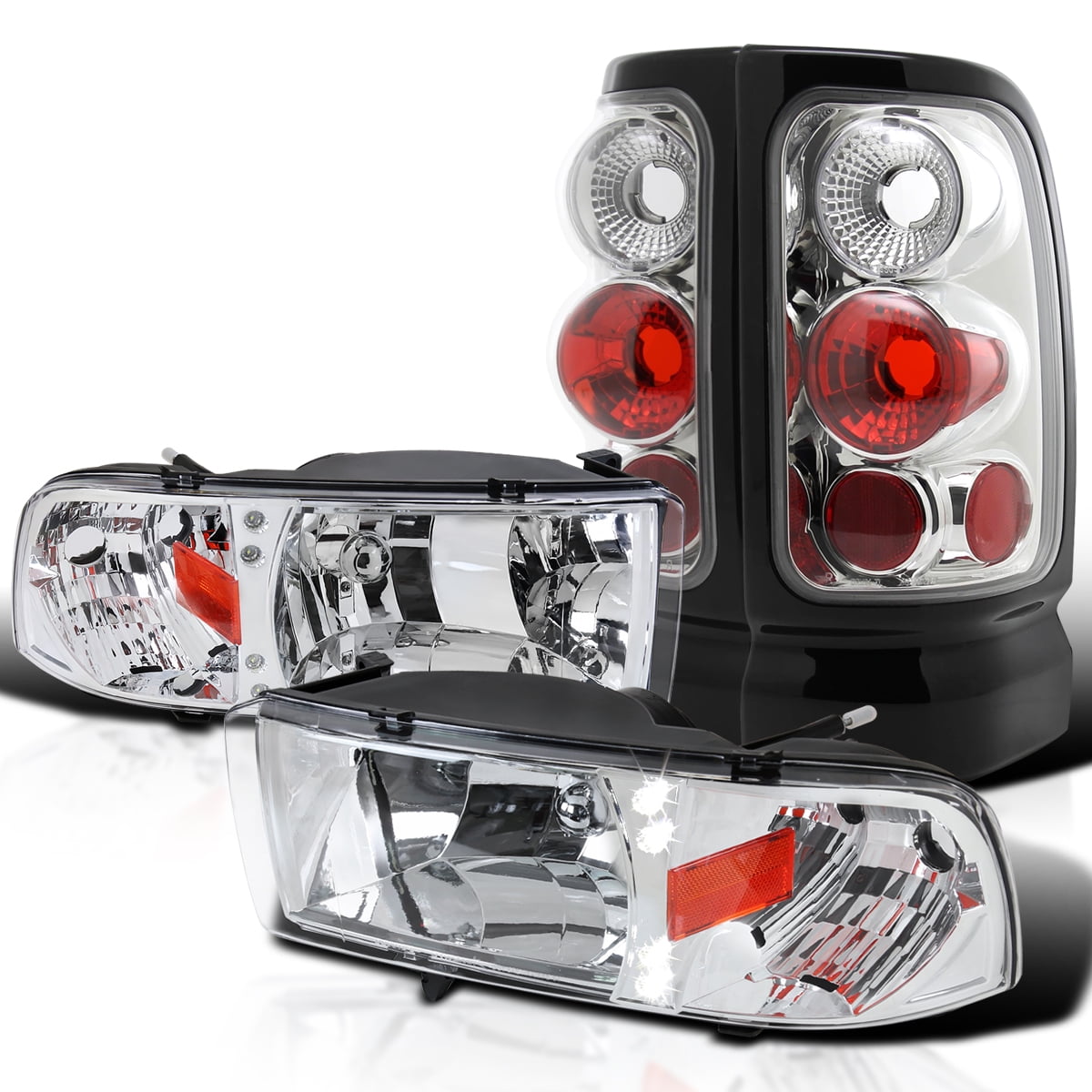 CHEDA Red Left&Right Side Tail Lights Lamps W/o Bulbs Compatible With 2009 2010 - Foto 5