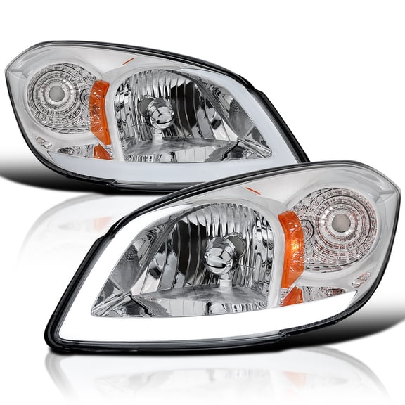 Spec-D Tuning LED Headlights w/ DRL Compatible with 2005-2010 Chevy Cobalt, 2005-2006 Pontiac Pursuit, 2007-2009 Pontiac G5, Left + Right Pair Headlamps Assembly
