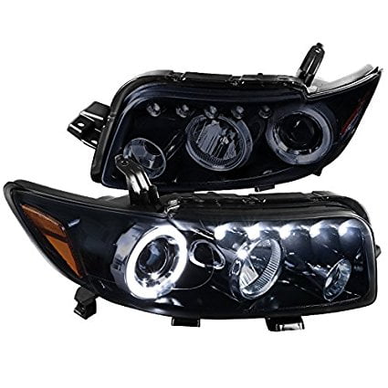 Fit 2008-2010 Scion xB Smoke LED Halo Projector Headlights Head Fit 2008-2010 Scion xB Smoke LED Halo Projector Headlights Head