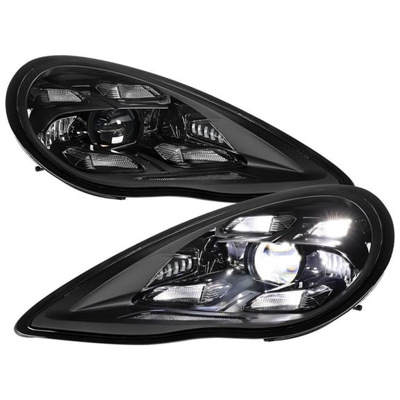 Spec D Tuning LHE-PMR10JM-23HD-LG LED Projector with DRL Headlights for 2009-2013 Porsche 911 997.2