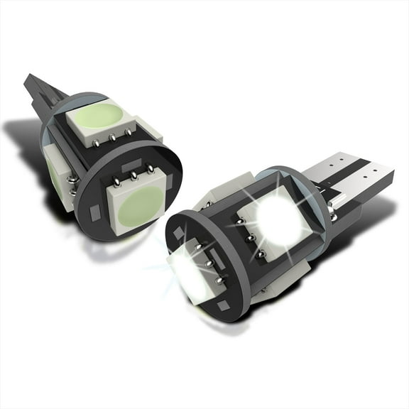 Spec-D Tuning LED T10 194 168 W5W 2825 5-Smd Canbus Lights Bulbs 194/501/2125 White