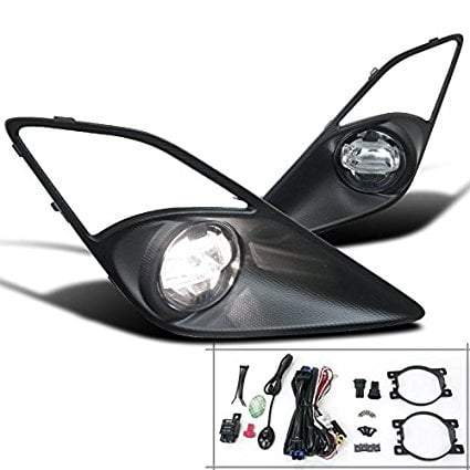 Spec-D Tuning LFP-FRS12CLED-ES Scion FRS Toyota 86 Clear LED Projector Fog Lights Daytime Running Lamps