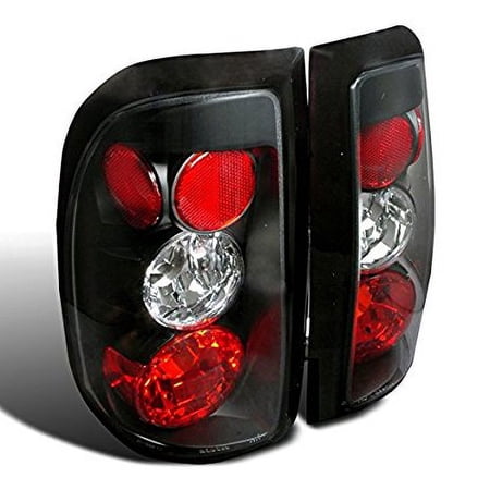 Spec-D Tuning LT-DAK97JM-TM Dodge Dakota R/T Pickup Truck Black Tail Lights