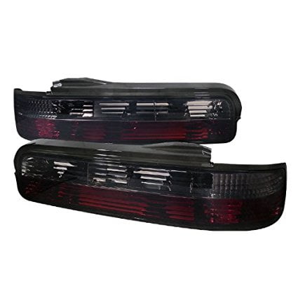 Spec-D Tuning LT-S13892RG-TM Nissan 240Sx S13 2Dr Coupe Red Smoked Tail Lights