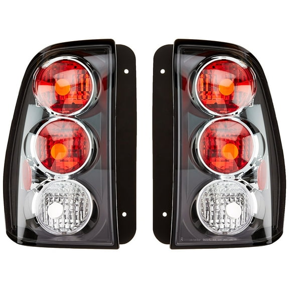 Spec-D Tuning LT-TBLZ02JM-TM Chevy Trailblazer Ext Ls Lt Ltz Ss Black Altezza Tail Lights