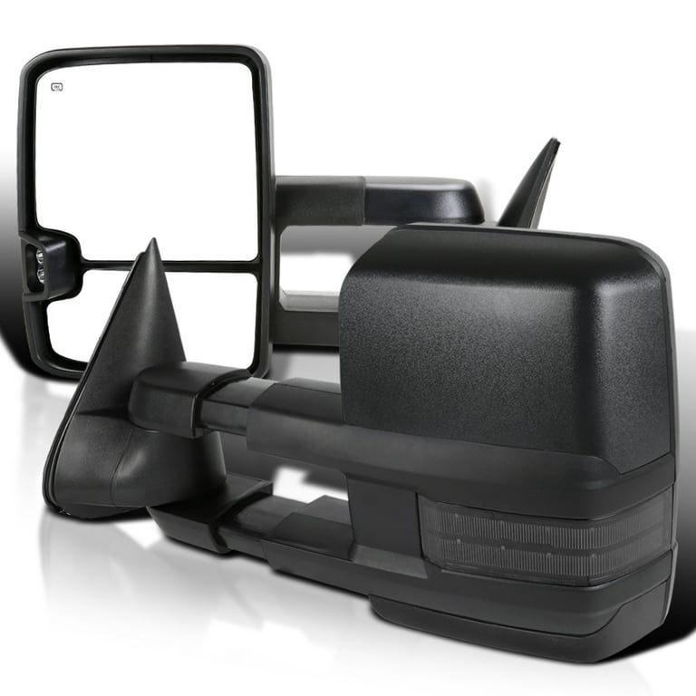 Spec-D Tuning Led Smoke Signal Power + Heated Towing Side Mirrors  Compatible with GMC C/K 1988-1998, 92-99 Yukon Suburban