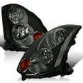 thumbnail image 1 of Spec-D Tuning Light Smoke HID Type Headlights Compatible with 2003-2005 Infiniti G35 2Dr Coupe Factory HID Models Left + Right Pair Head Lights Lamps Assembly, 1 of 6
