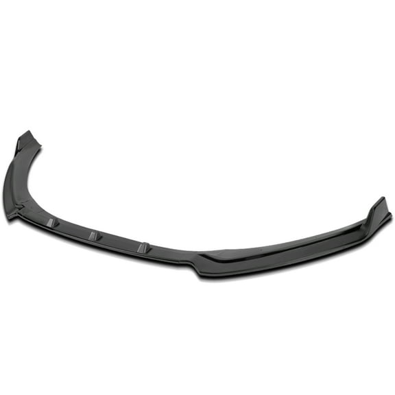 Spec-D Tuning Matte Black Front Bumper Lip Spoiler Body Kit 3PC Compatible with 2017-2018 Hyundai Elantra