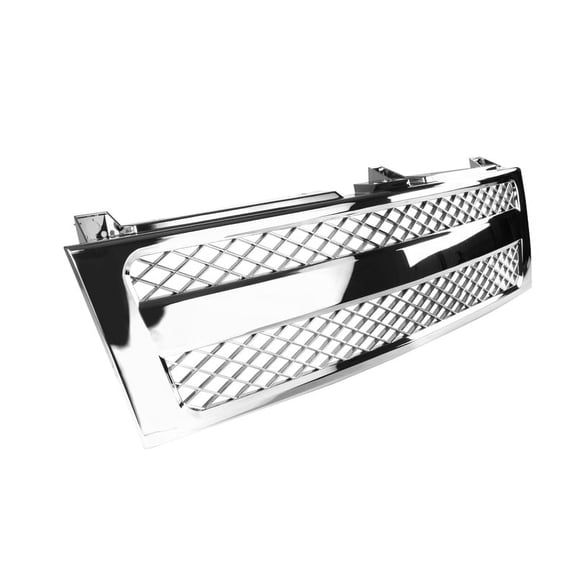 Spec-D Tuning Mesh 1PC Split Design Hood Grille Compatible with 1999-2002 Chevrolet Silverado Tahoe
