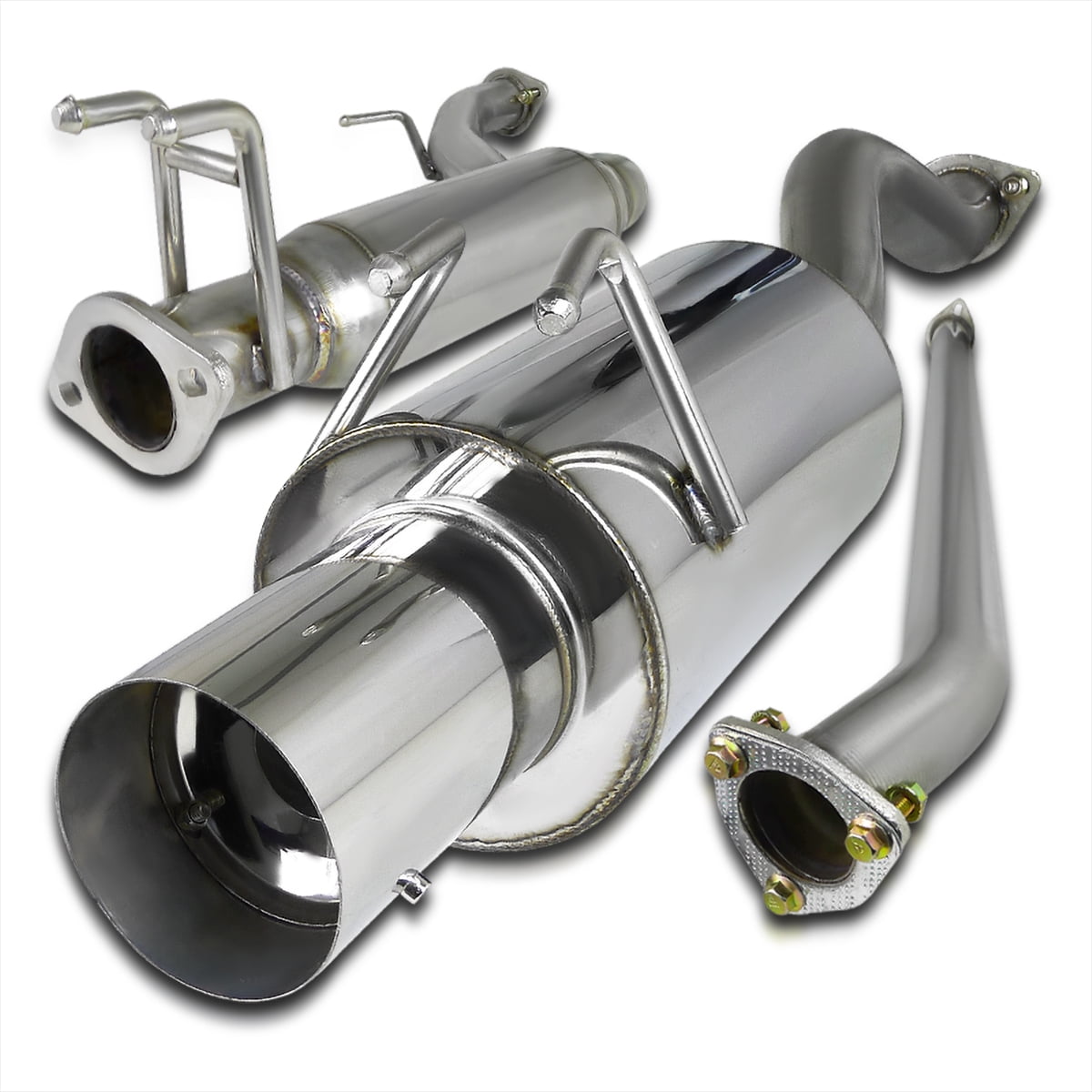 Spec-D Tuning N1 Catback Exhaust Muffler Compatible with Honda Civic Ex Dx  Lx Door 2006-2011