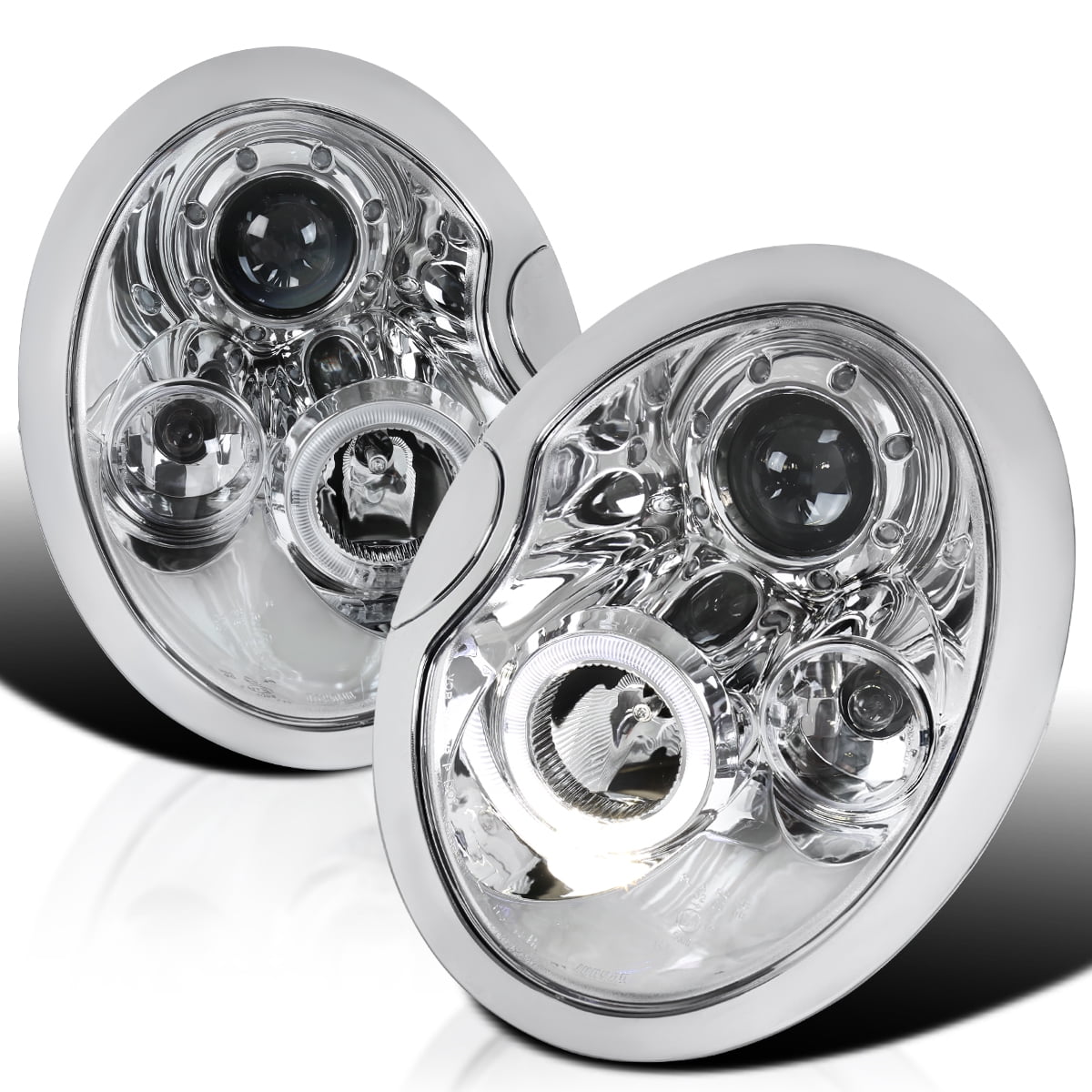 Spec-D Tuning Glossy Black Smoke LED Halo Rim Projector Spec-D Tuning Glossy Black Smoke LED Halo Rim Projector