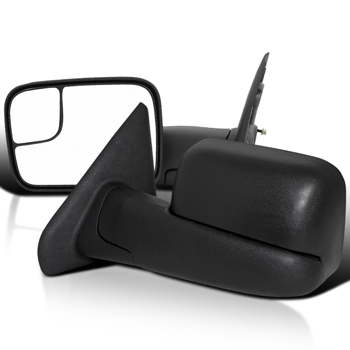 1964-1965 Chevy El Camino Door Mirror W/ Bowtie Non Remote With Mounting Kit - Foto 4