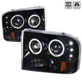 thumbnail image 1 of Spec D Tuning  Projector Head-Light for 1999-2004 Ford F250 F-350, F-450 & F-550 - Glossy Black, 1 of 1