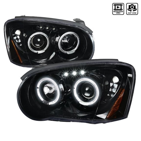 Spec D Tuning Projector Head-Light for 2004-2005 Subaru Impreza - Glossy Black