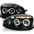 thumbnail image 1 of Spec-D Tuning Projector Headlights Black Compatible with 2006-2008 Volkswagen Golf MK5 / Rabbit, 2006-2010 Volkswagen Jetta, Left + Right Pair Headlamps Assembly, 1 of 7