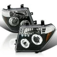 thumbnail image 1 of Spec-D Tuning Projector Headlights Black Compatible with 2005-2007 Nissan Pathfinder, 2005-2008 Nissan Frontier, Left + Right Pair Headlamps Assembly, 1 of 5