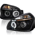 thumbnail image 1 of Spec-D Tuning Projector Headlights Black Compatible with 2005-2009 Hyundai Tucson All Modles, Left + Right Pair Headlamps Assembly, 1 of 5