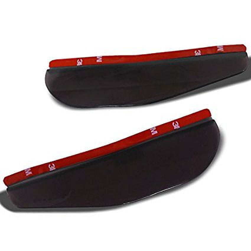 2-Pack Sports Rain Visor Shade – Stick-On Side Mirror Rain Guards