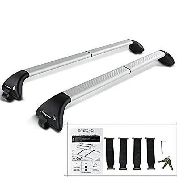 Spec-D Tuning RRB-1006 39" Adjustable Roof Top Cross Bar Cargo Luggage Rack Lock+Keys