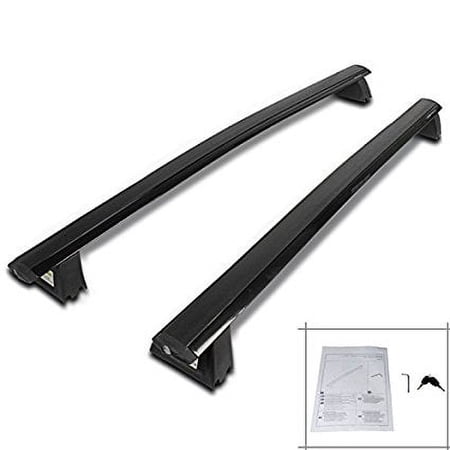 Spec-D Tuning RRB-GKEE11BK Jeep Grand Cherokee Black Aluminum Roof Top Rail Rack Cross Bar Pair
