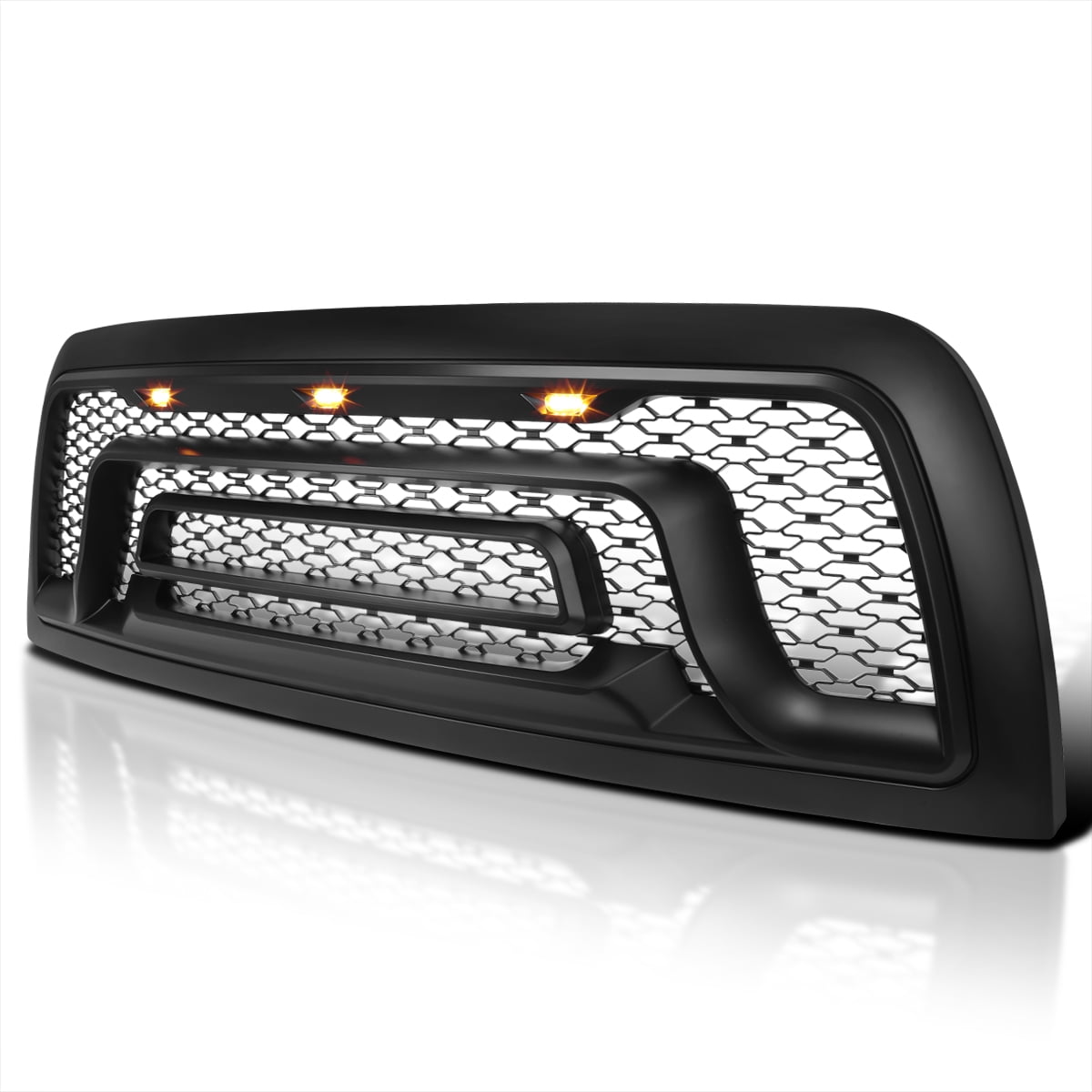 SpecD Tuning Rebel Style Front Grill w/Amber LED Lights Compatible