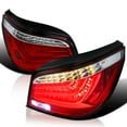 thumbnail image 1 of Spec-D Tuning Red LED Bar Tail Lights Compatible with 2004-2007 BMW E60 5-Series 4 Door Models, Left + Right Pair Assembly, 1 of 8