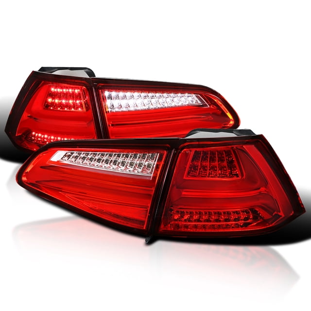 Spec-D Tuning Red LED Bar Tail Lights Compatible with 2015-2017 ...