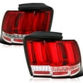 thumbnail image 1 of Spec-D Tuning Red Sequential LED Bar Tail Lights Compatible with 1999-2004 Ford Mustang, Left + Right Pair Assembly, 1 of 8