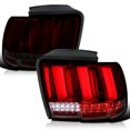 thumbnail image 1 of Spec-D Tuning Red Smoke Sequential LED Bar Tail Lights Compatible with 1999-2004 Ford Mustang, Left + Right Pair Assembly, 1 of 8