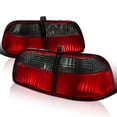 thumbnail image 1 of Spec-D Tuning Red Smoke Tail Lights Compatible with 1999-2000 Honda Civic 4 Door Sedan, Left + Right Pair Assembly, 1 of 7