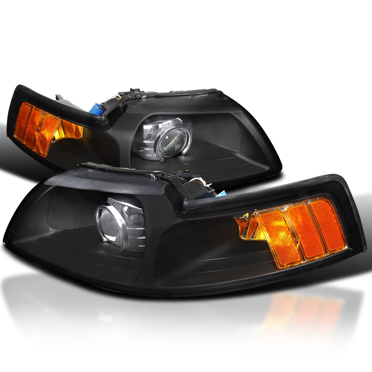 Spec-D 1999-2004 Ford Mustang LED Bar Factory Style Headlights with