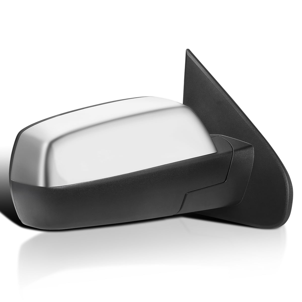 Spec-D Tuning Right Passenger Side Chrome Power Heated Mirror w/ Puddle Light Compatible with 2014-2018 Chevy Silverado, GMC Sierra