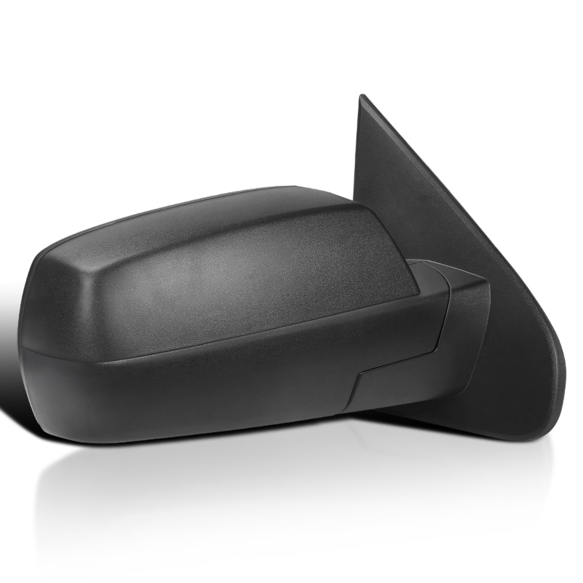 Spec-D Tuning Right Passenger Side Matte Black Power Heated Mirror w/ Puddle Light Compatible with 2014-2018 Chevy Silverado, GMC Sierra