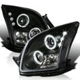 thumbnail image 1 of Spec-D Tuning Rim Black Projector Headlights Compatible with 2006-2009 Ford Fusion, Left + Right Pair Headlamps Assembly, 1 of 7