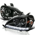 thumbnail image 1 of Spec-D Tuning SMD LED Black Projector Headlights Compatible with 1998-2001 Mercedes-Benz W163 ML320 ML430 ML55 ML-Class, Left + Right Pair Headlamps Assembly, 1 of 5