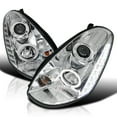 thumbnail image 1 of Spec-D Tuning SMD LED Halo Chrome Housing Clear Lens Projector Headlights Head Lamps Compatible with 2005-2006 Infiniti G35 4Dr Sedan, Left + Right Pair Headlamps Assembly, 1 of 8
