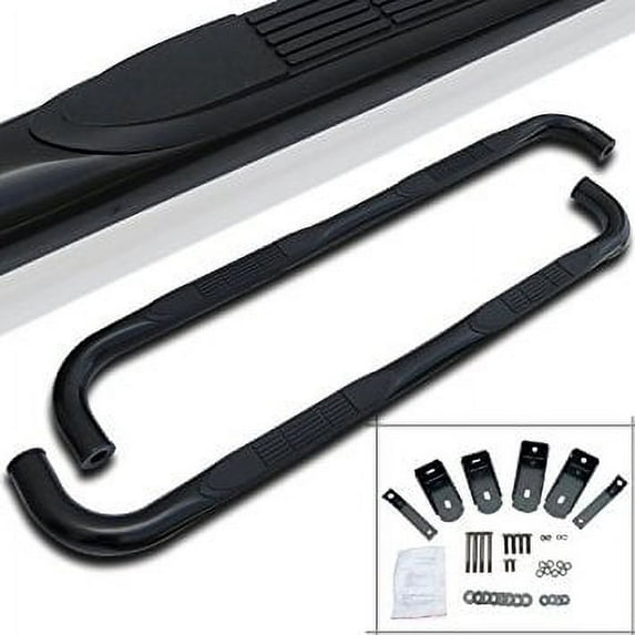 Spec-D Tuning SSB3-COL04CCBK-WB Chevy Colorado Base Ls Sport Z71 Crew Cab, Stainless Steel Side Step Bars