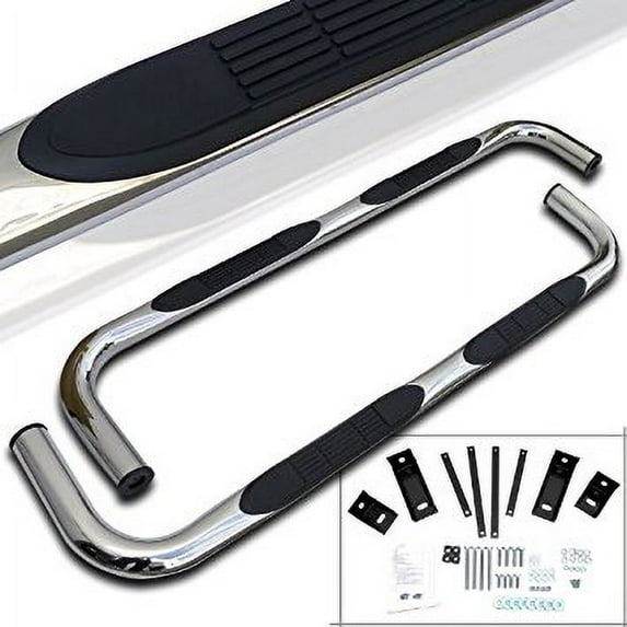 Spec-D Tuning SSB3-RAN98SCS2-WB Ford Ranger Super Cab 3" S/S Chrome Running Board Side Step Bar