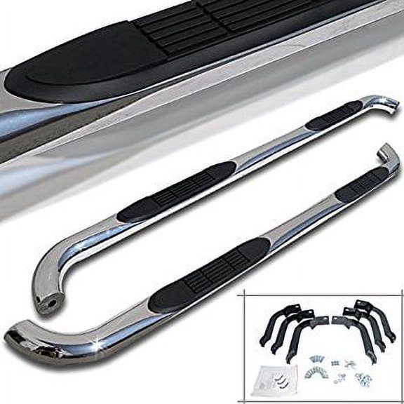 Spec-D Tuning SSB3-WRG072S2-WB Jeep Wrangler 2dr Chrome Stainless Steel Running Boards Side Step Nerf Bar