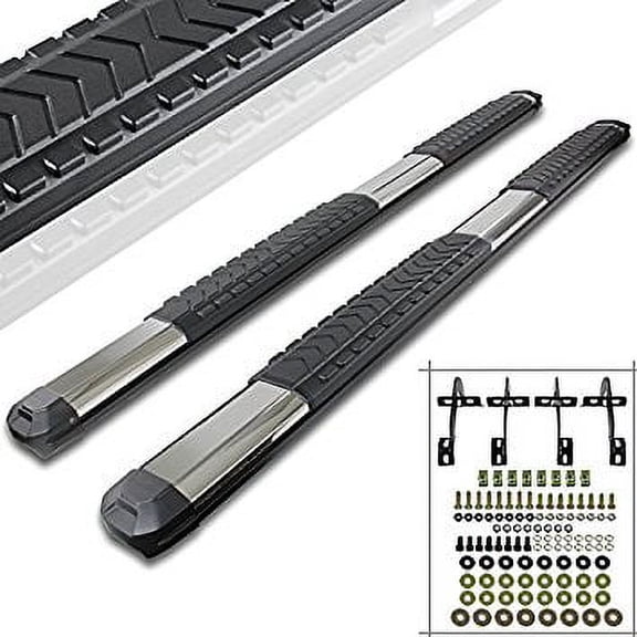 Spec-D Tuning SSB5SB-TAC05DCSS-WB Toyota Tacoma Double Cab Pickup 5" Side Step Nerf Bar Running Board