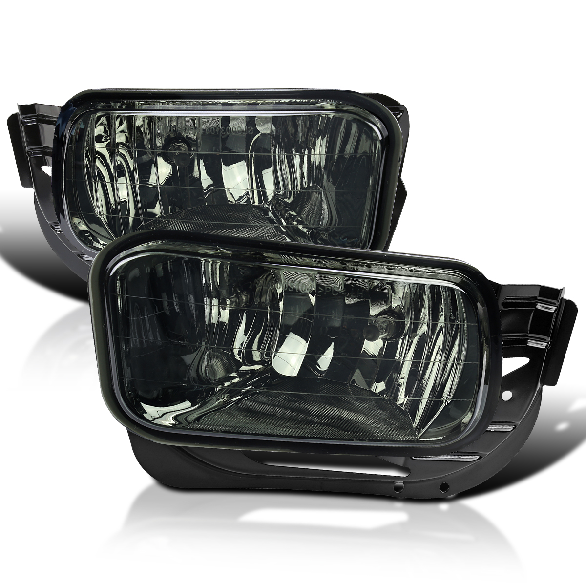 CROSSDESIGN Smoked Fog Lights W/ Brackets & Bulbs – For 2009-12 Ram 1500, 2010-18 Ram 2500 3500