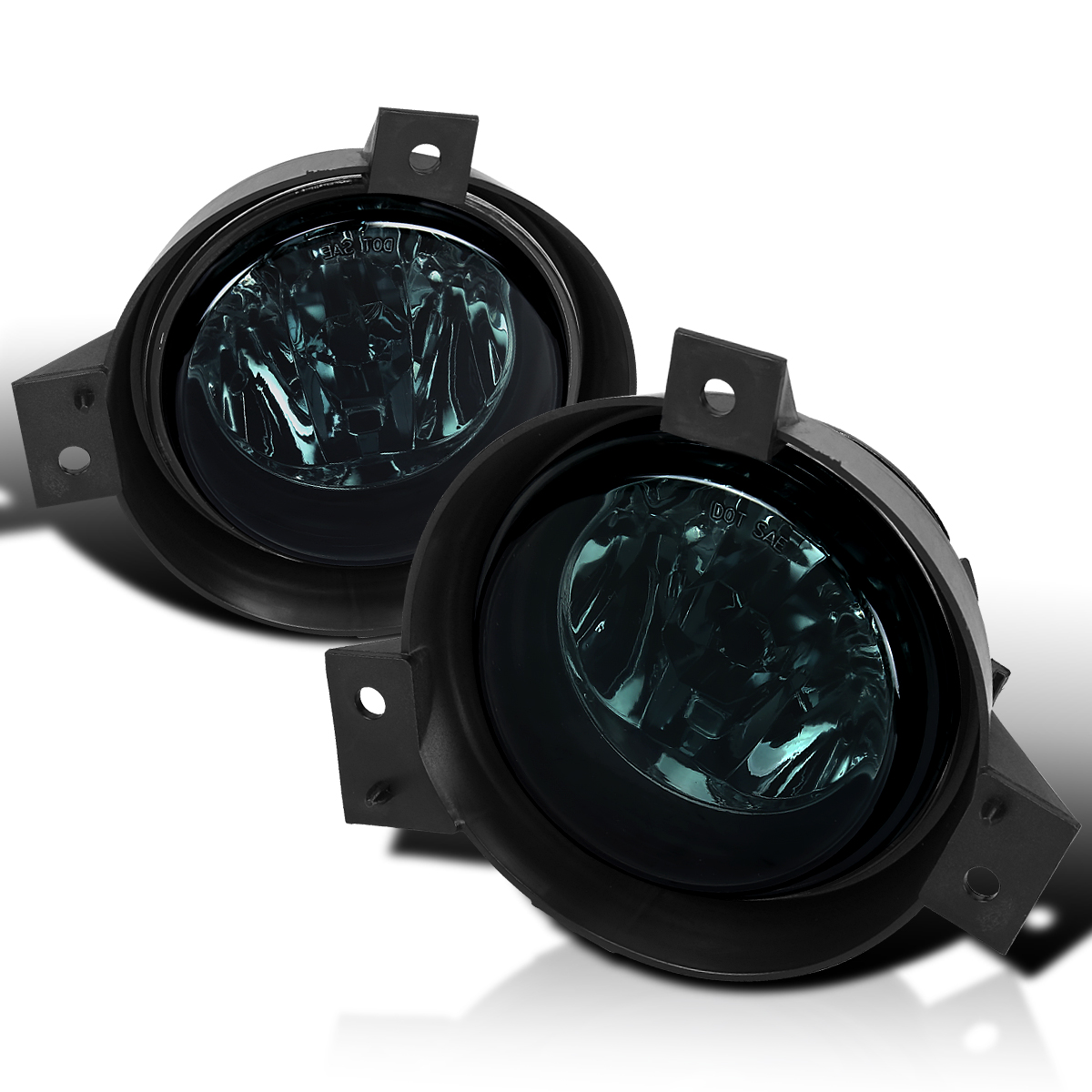 Spec-D Tuning Smoke Fog Lights w/ Bulbs Compatible with 2001-2003 Ford Ranger, L+R Pair Assembly