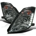 thumbnail image 1 of Spec-D Tuning Smoke LED Projector Headlights Compatible with 2003-2005 Nissan 350Z With Factory HID Headlight, Left + Right Pair Headlamps Assembly, 1 of 7